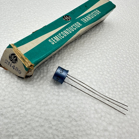 2N489 Blue Silicon Transistor NOS - Rare & Reclaimed