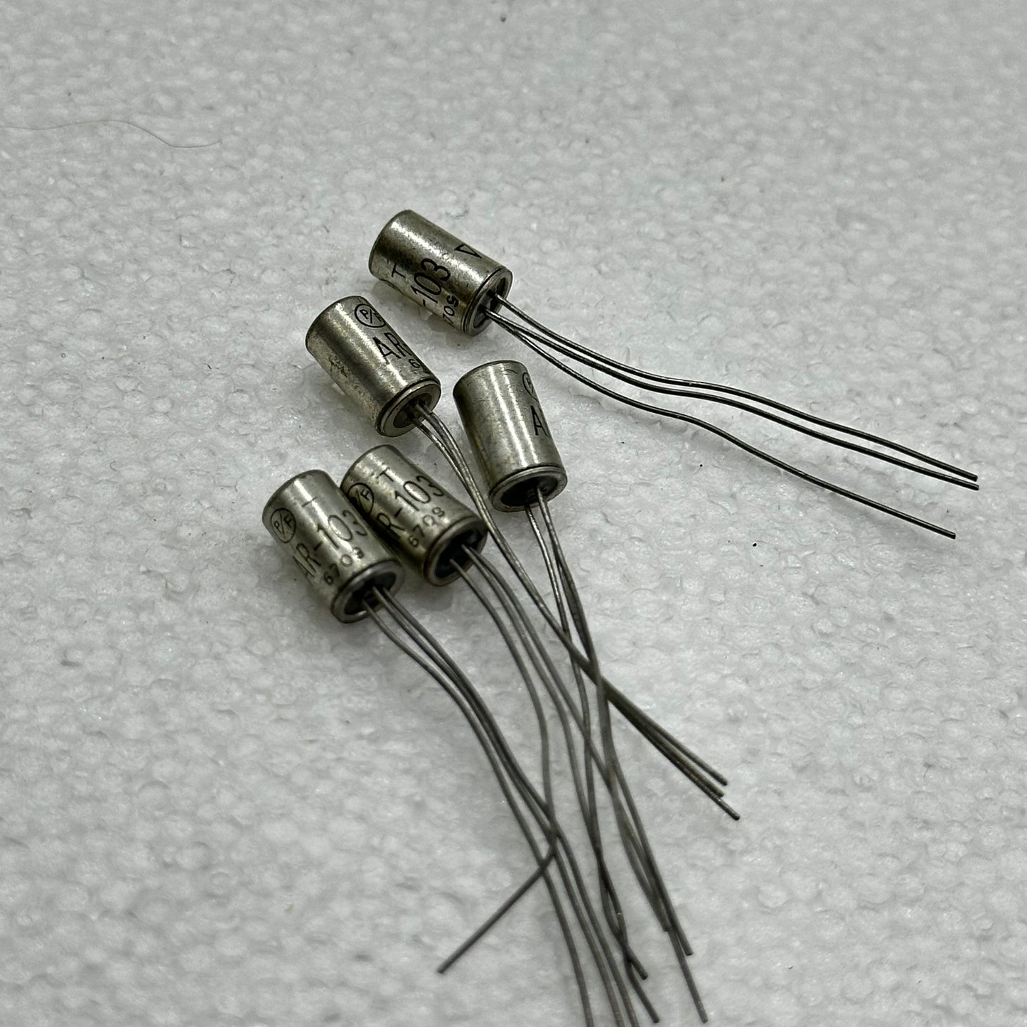 SET OF 5: P/F AR-103 Germanium Transistors - R&R