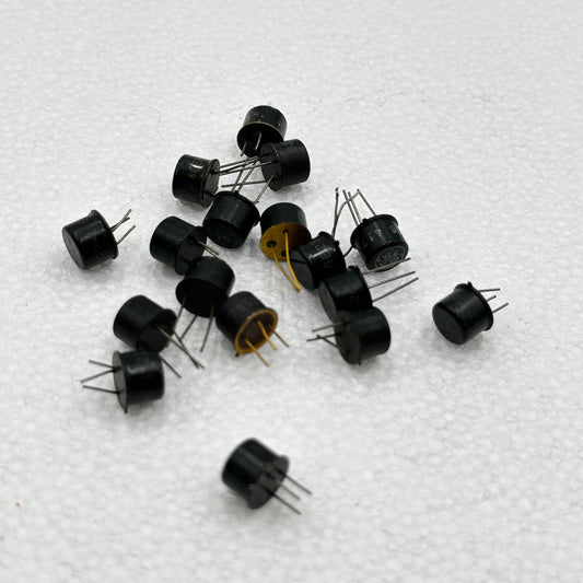 SET OF 17: Black GE Germanium TO-5 Transistors Short Leg - R&R