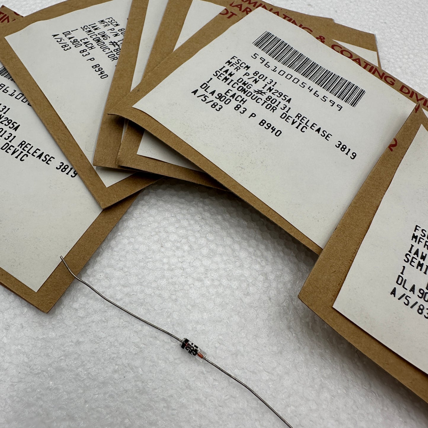1N295A Military Spec Germanium Diode Individually Sealed 40v 200mA