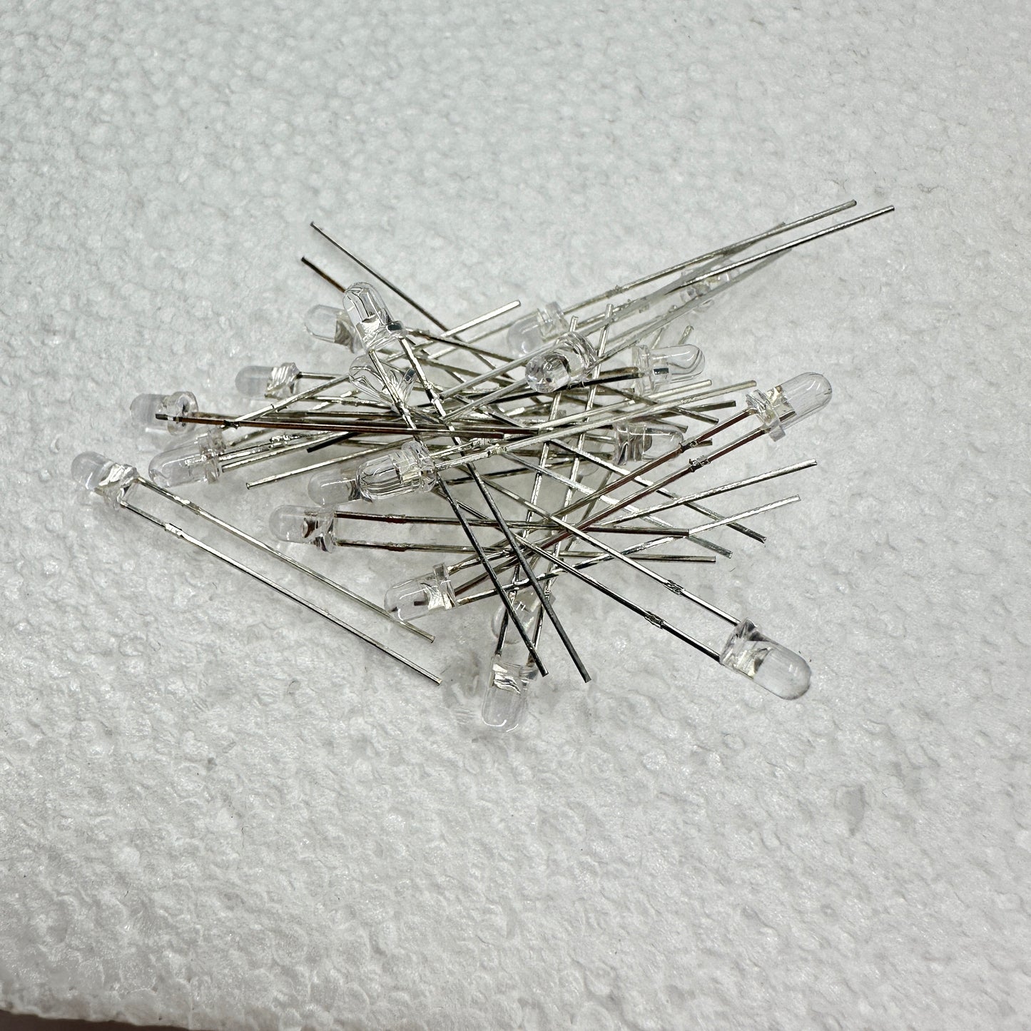 10 PACK Clear Yellow 3mm LED's Clipping Diodes