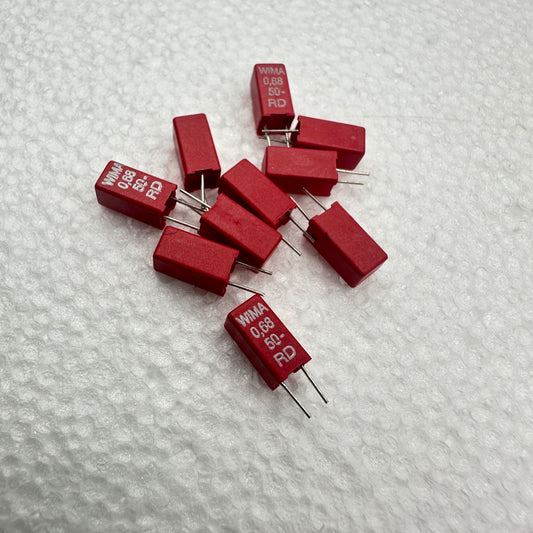 10 PACK WIMA MKS02 .68uf 50V 20% Metallized Polyester Film Capacitors 680nf