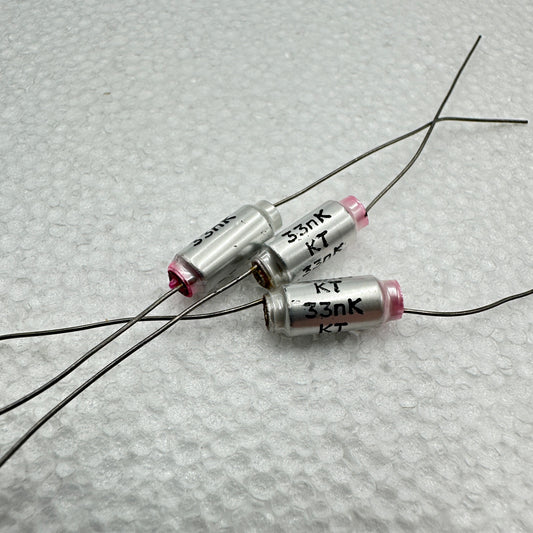33000pf 33nf Axial Polystyrene Capacitor 160V 10% .033uf