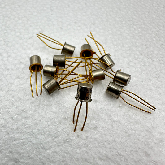 2N2907 Silicon Transistor, TO-18, Gold Leg
